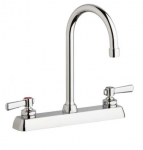 Chicago Faucets W8D-GN2AE35-317AB Workboard Faucet, 8''